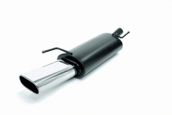 Novus Edelstahl Sportauspuff für VW Golf 3 / VW Golf 4 Cabrio 135x75mm
