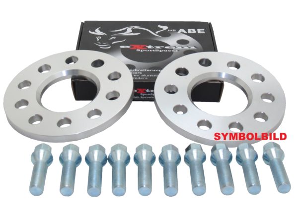 Spurverbreiterung Set 20mm inkl. Radschrauben für VW Touran