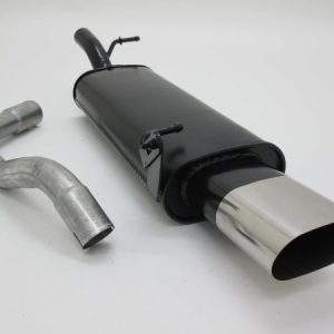 Novus Sportauspuff 135x75mm scharfkantig für Audi A3 / Seat Leon / VW Golf 4 / VW New Beetle