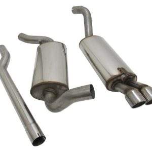 NOVUS Sportauspuff Anlage 2x76mm SR für Audi 80/90 B3 Typ 89