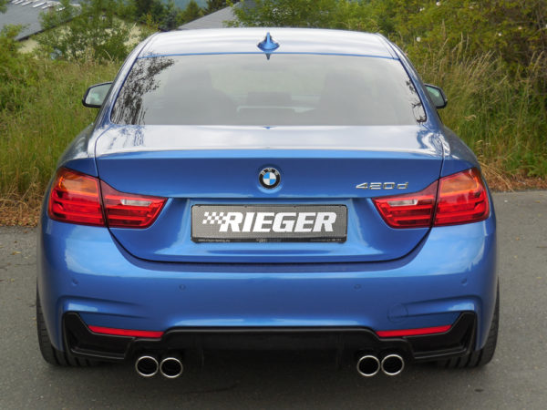 Rieger ESD BMW 4er F32/F33/F36, nur 435i 225/250kW 4x80mm, rund, gerade, eingerollt (Typ 12) – Bild 4