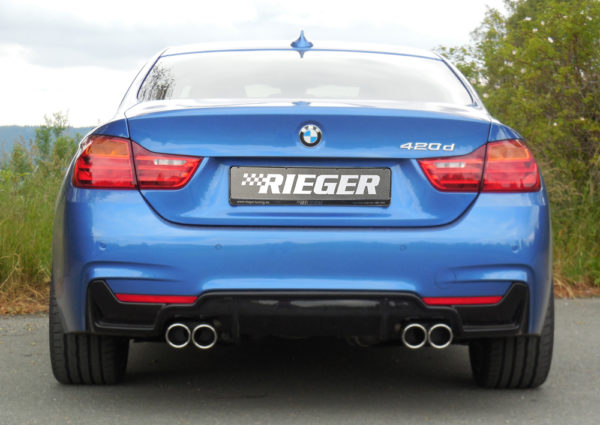 Rieger ESD BMW 4er F32/F33/F36, nur 435i 225/250kW 4x80mm, rund, gerade, eingerollt (Typ 12) – Bild 6