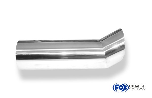 Anschweißendrohr Typ 18 Ø 90 mm / Länge: 300 mm - rund / uneingerollt / FOX-Design / ohne Absorber – Bild 4