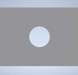 Deckel Abwicklung 650 (262x116mm) - mit Loch Ø45mm Edelstahl
