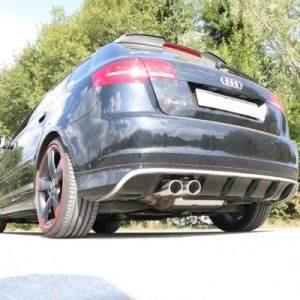Audi RS3 Typ 8P quattro - Sportback Endschalldämpfer Ø70mm mit Abgasklappe - 2x90 Typ 16