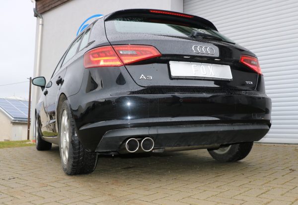 Audi A3 - 8V Sportback Endschalldämpfer einseitig - 2x90 Typ 16