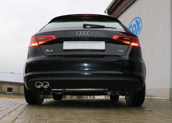 Audi A3 - 8V Sportback Endschalldämpfer einseitig - 2x88x74 Typ 32