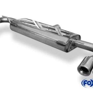 Audi TT 8J - 3,2 V6 Endschalldämpfer rechts/links - 2x90 Typ 17 rechts/links seitlich versetzt