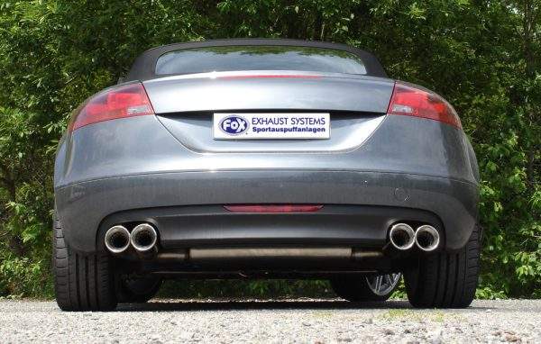 Audi TT 8J - 3,2 V6 Endschalldämpfer rechts/links - 2x100 Typ 17 rechts/links seitlich versetzt