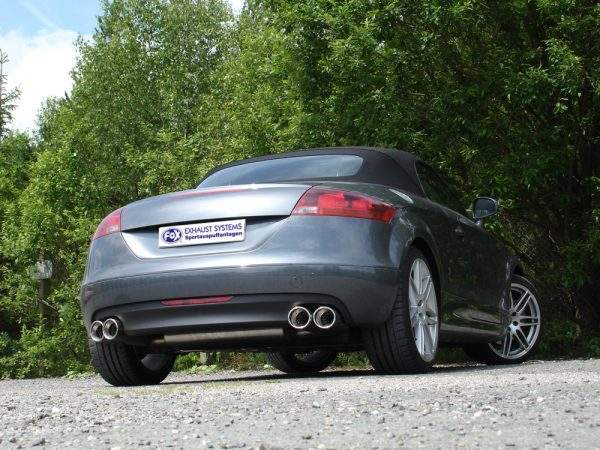 Audi TT 8J - 3,2 V6 Endschalldämpfer rechts/links - 2x100 Typ 17 rechts/links seitlich versetzt – Bild 2