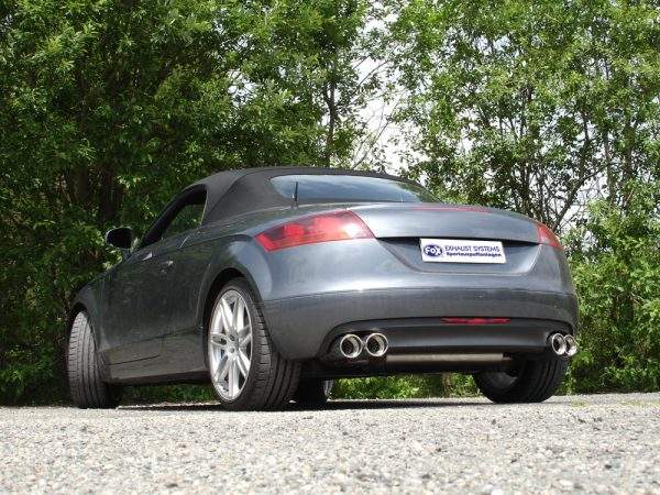 Audi TT 8J - 3,2 V6 Endschalldämpfer rechts/links - 2x100 Typ 17 rechts/links seitlich versetzt – Bild 3