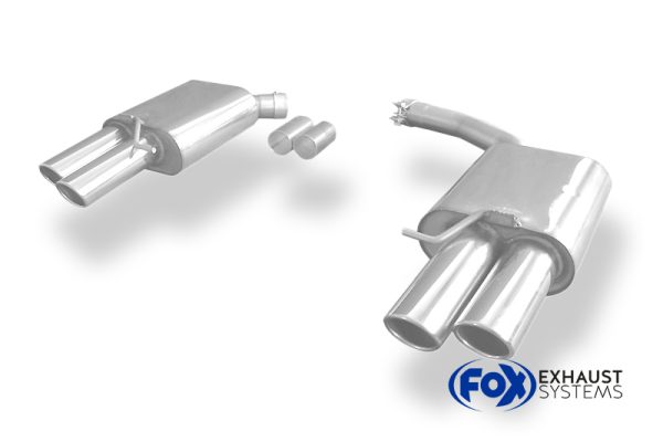 Audi A4/A5 B8 Limousine/Avant/S-Line Frontantrieb & Quattro Endschalldämpfer rechts/links zweiflutig - 2x88x74 Typ 32 rechts/links