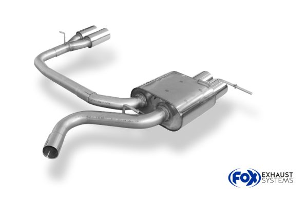 BMW E87 118d 120d Endschalldämpfer Ausgang rechts/links  - 2x76 Typ 10 rechts/links – Bild 4