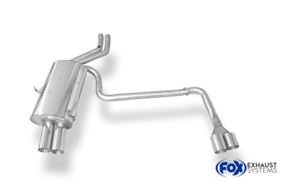 BMW E46 320/ 323/ 325/ 328/ 330 Endschalldämpfer Ausgang rechts/links zweiflutig - 2x76 Typ 10 rechts/links – Bild 2