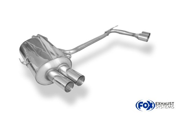 BMW E46 320/ 323/ 325/ 328/ 330 Endschalldämpfer Ausgang rechts/links zweiflutig - 2x76 Typ 10 rechts/links – Bild 3