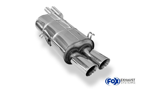 BMW E34 M5 Endschalldämpfer Ø2x63,5mm - 2x76 Typ 25