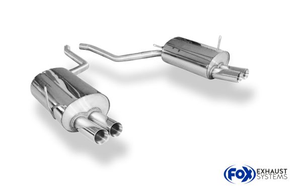 BMW E38 730i/ 735i/ 740i - Ohne Stoßstangenausschnitt Endschalldämpfer rechts/links - 2x76 Typ 25 rechts/links
