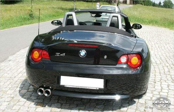 BMW Z4 E85 Endschalldämpfer inkl. Y-Verbindungsrohr 2x50mm - 2x80 Typ 13 – Bild 4