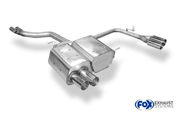 BMW Z4 E85 Endschalldämpfer Ausgang rechts/links inkl. Y-Verbindungsrohr 2x50mm - 2x76 Typ 10 rechts/links