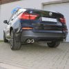 BMW X4 F26 Endschalldämpfer quer Ausgang rechts/links - 2x90 Typ 17 rechts/links – Bild 2
