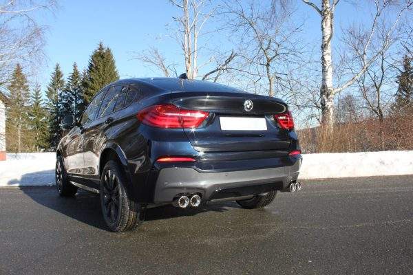 BMW X4 F26 - 35i 35d Endschalldämpfer quer Ausgang rechts/links - 2x90 Typ 17 rechts/links