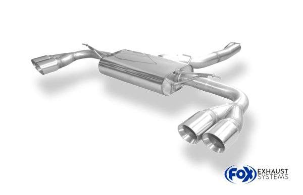 BMW X4 F26 ohne M-Paket - 35i 35d Endschalldämpfer quer Ausgang rechts/links - 2x90 Typ 25 rechts/links