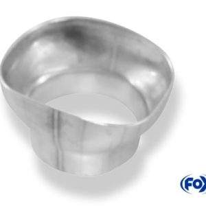 Deckel für Endrohr eckig 110x110 mit Loch Ø63mm