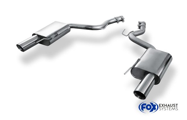 Ford Mustang Coupe & Cabrio - 6/8-Zylinder Endschalldämpfer rechts/links - 1x100 Typ 25 rechts/links