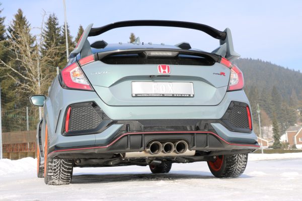 Honda Civic X Type R Endschalldämpfer quer Ausgang rechts/links  - 100-90-100 Typ 25 mittig – Bild 11