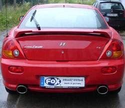 Hyundai Coupe Typ GK - 2,7l V6 Endschalldämpfer rechts/links - 129x106 Typ 32 rechts/links – Bild 5