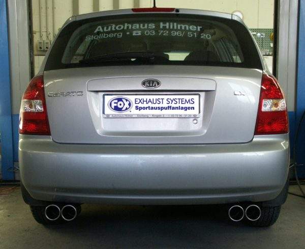 Kia Cerato Schrägheck Endschalldämpfer Ausgang rechts/links - 2x80 Typ 12 rechts/links – Bild 2