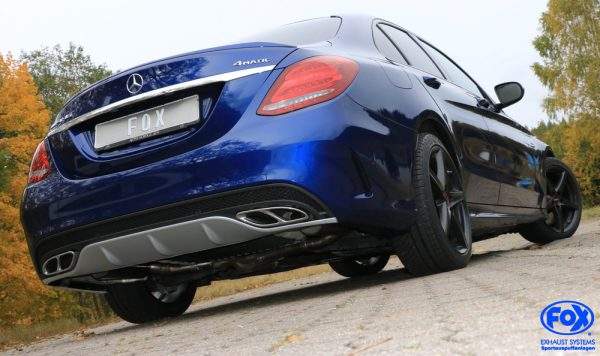 Mercedes C-Klasse 205 Limousine/ T-Modell/ Cabrio/ Coupe Endschalldämpfer rechts/links mit Endrohrtulpen – Bild 9