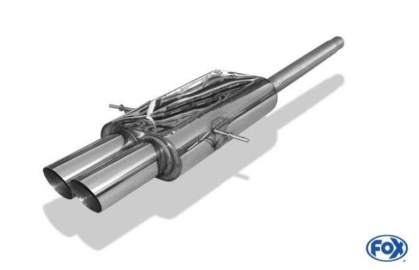 Mini Cooper S R56 Endschalldämpfer Ausgang mittig - 2x90 Typ 14