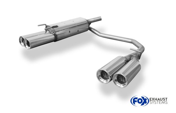 Opel Tigra A Endschalldämpfer Ausgang rechts/links 60mm  - 2x90 Typ 13 rechts/links