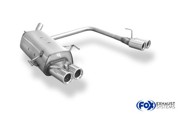 Opel Corsa C Endschalldämpfer Ausgang rechts/links - 2x76 Typ 13 rechts/links