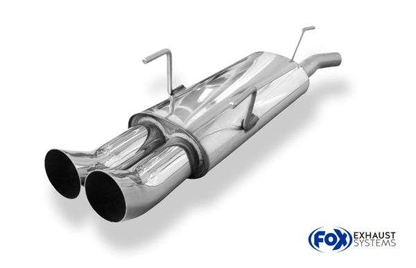 Opel Astra F Caravan Endschalldämpfer 3-Punkt-Aufhängung - 2x76 Typ 18