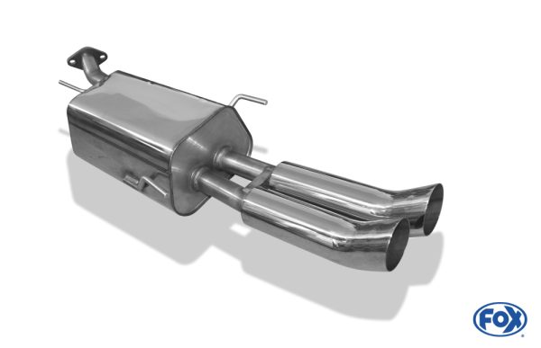 Opel Astra G Stufenheck Endschalldämpfer - 2x76 Typ 18 – Bild 3