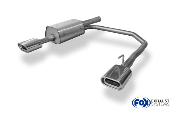 Opel Astra G Coupe/ Cabrio Endschalldämpfer Ausgang rechts/links Ø63,5mm - 135x80 Typ 53 rechts/links – Bild 4