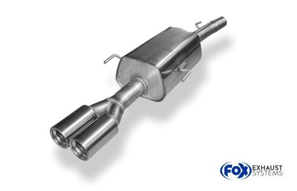 Opel Astra G Coupe/ Cabrio Endschalldämpfer Ø60mm - 2x76 Typ 13 – Bild 4