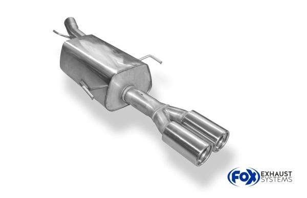 Opel Astra G Coupe/ Cabrio Endschalldämpfer Ø60mm - 2x76 Typ 13 – Bild 2