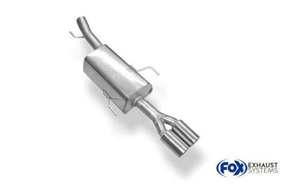 Opel Astra G Coupe/ Cabrio Endschalldämpfer Ø60mm - 2x76 Typ 13 – Bild 3