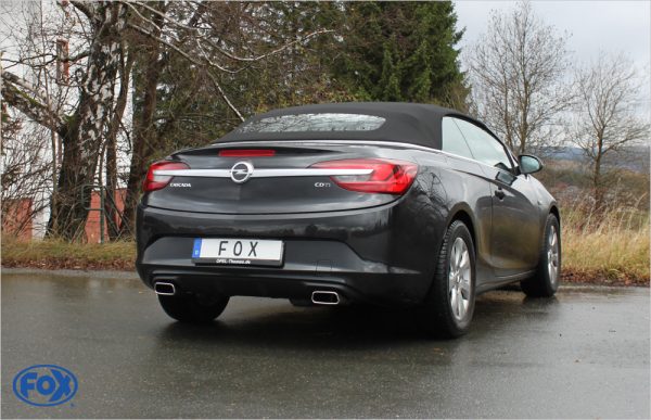 Opel Cascada Endschalldämpfer quer Ausgang rechts/links - 145x65 Typ 59 rechts/links – Bild 6