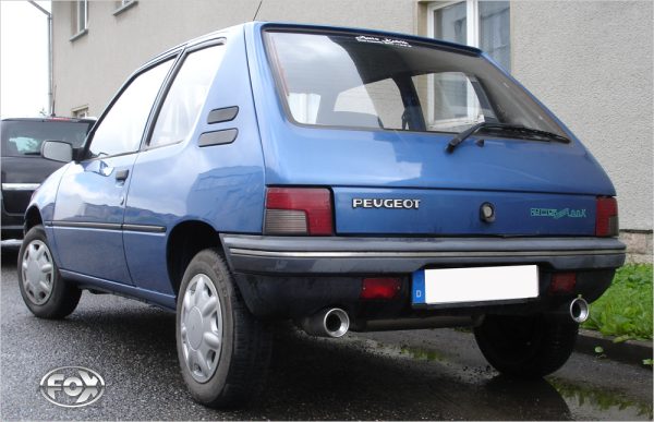 Peugeot 205 Endschalldämpfer quer Ausgang rechts/links - 1x90 Typ 13 rechts/links