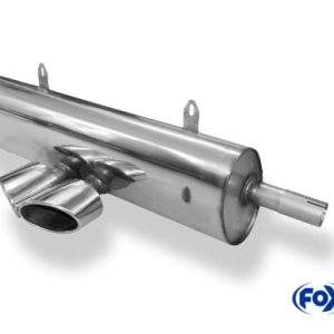 Porsche Boxster Typ 986 Endschalldämpfer mittig - 2x115x85 Typ 38 mittig