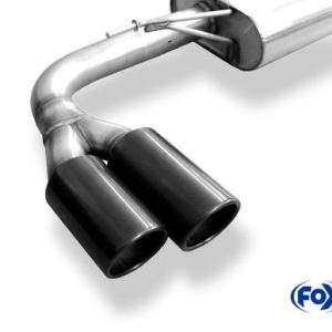 Audi A3 - 8V Sportback Endschalldämpfer einseitig - 2x80 Typ 25 schwarz emalliert