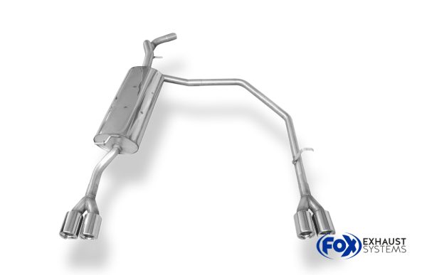 VW Bora 1J/ Bora Variant 1J Endschalldämpfer Ausgang rechts/links - 2x76 Typ 13 rechts/links – Bild 2