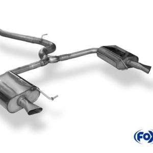 Skoda Octavia 5E RS - TDI - 4x4 mit Diesel-Endrohrblenden Halbanlage rechts/links ab Kat - Austritt der Endrohre in den originalen Diesel-Endrohrblenden