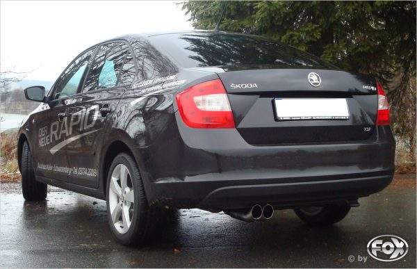Skoda Rapid Limousine Endschalldämpfer - 2x76 Typ 18 – Bild 5