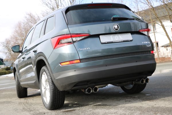Skoda Kodiaq 4x4 Endschalldämpfer quer - 2x80 Typ 25 rechts/links - Endrohre unter der Stoßstange