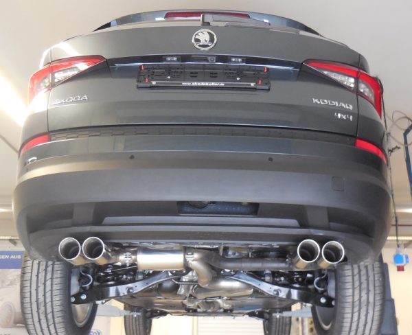 Skoda Kodiaq 4x4 Endschalldämpfer quer - 2x80 Typ 25 rechts/links - Endrohre unter der Stoßstange – Bild 5